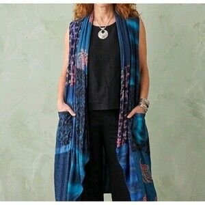Wild Thing Wild Woman Artsy Longline Kimono Duster - OS